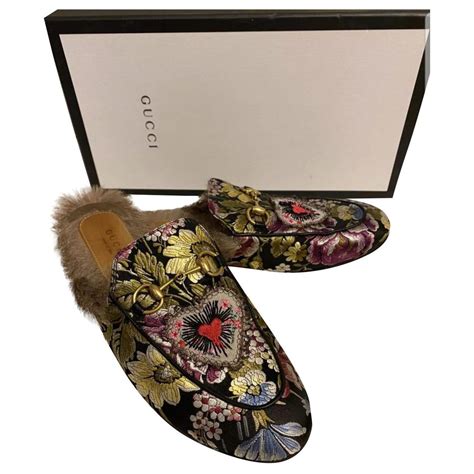 gucci fur lined clogs|latest Gucci slippers for ladies.